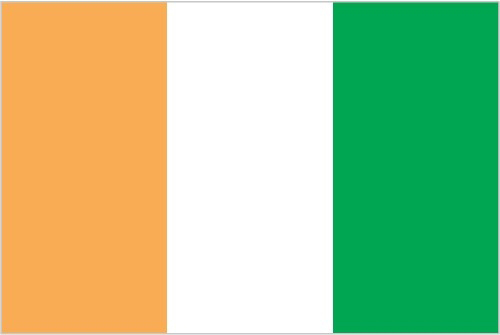 Flag of Ivory Coast or Cote d'Ivoire