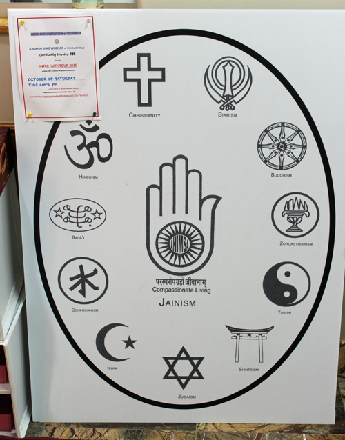 Jainism banner at Jain Society of Greater Cleveland
