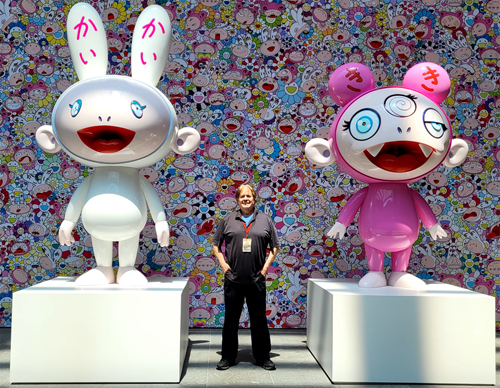 Dan Hanson at Takashi Murakami Exhibition
