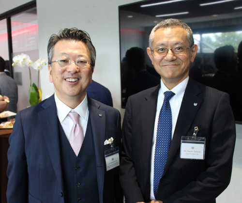 Dr. Hiroyuki Fujita and Hisashi Tachizaki President and CEO, Canon Medical Systems USA