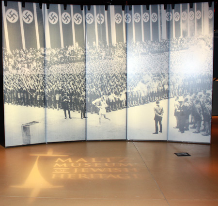 Nazi Olympics display at Maltz Museum
