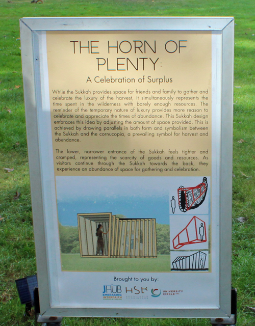  The Horn of Plenty Sukkah sign