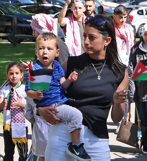 Group posing at Jordanian Festival in Cleveland