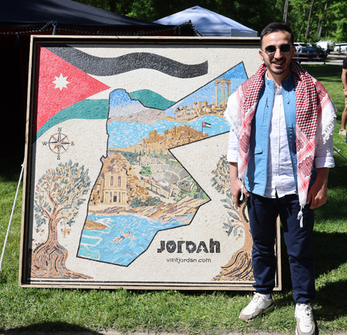 Group posing at Jordanian Festival in Cleveland