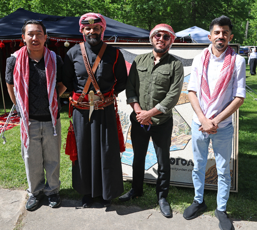 Group posing at Jordanian Festival in Cleveland