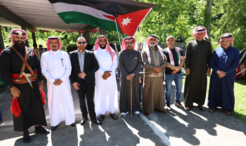 Group posing at Jordanian Festival in Cleveland