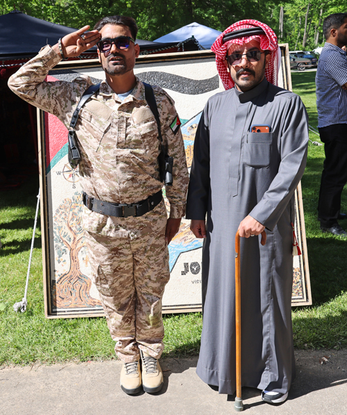 Group posing at Jordanian Festival in Cleveland