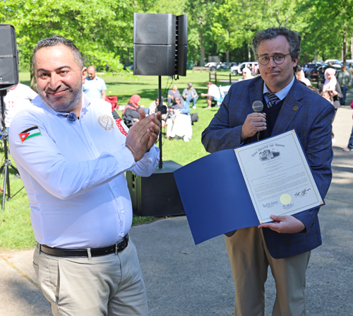 Dr. Mohammad Alhawawsha receives Proclamation from Ohio Representative Chris Glassburn