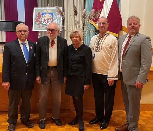 Latvian leaders with Ingrida Bublys