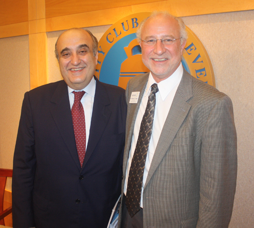 Minister Fady Abboud with CCWA's Rich Crepage