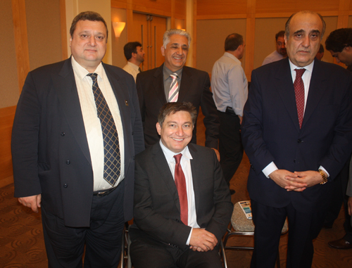 Pierre Bejjani, Bassam Khawam and Minister Abboud