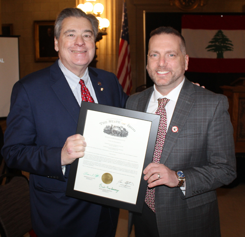 Ohio State Representative Tom Patton and Mayor Cyril Kleem