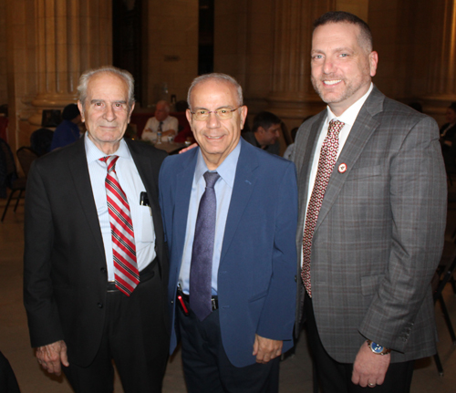 Tony Abdulkarim, Dr. Wael Khoury and Mayor Cyril Kleem