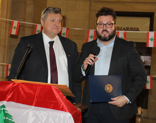 Pierre Bejjani and Senator John Husted's representative