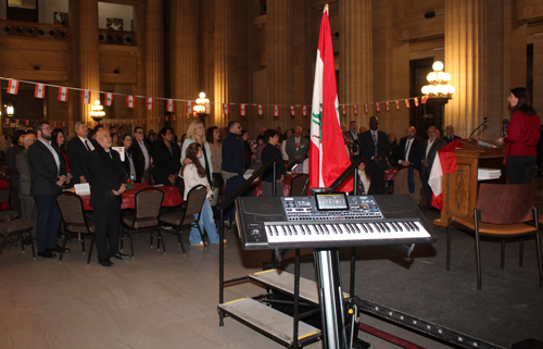 National anthems of USA and Lebanon