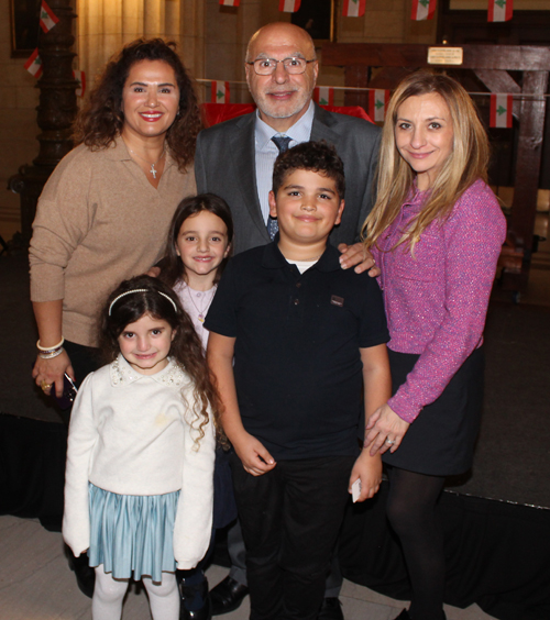Honoree Fahim Gemayel and family