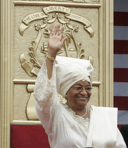 Current president of Liberia