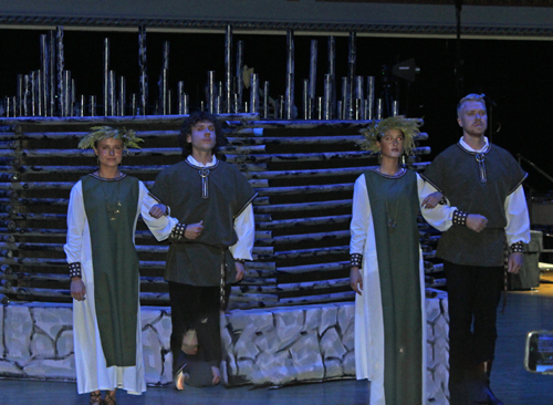 Lithuanian torches at song festival