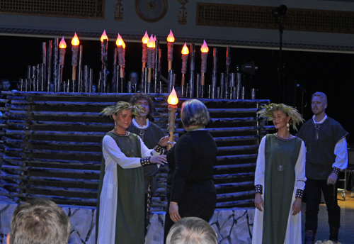 Lithuanian torches at song festival