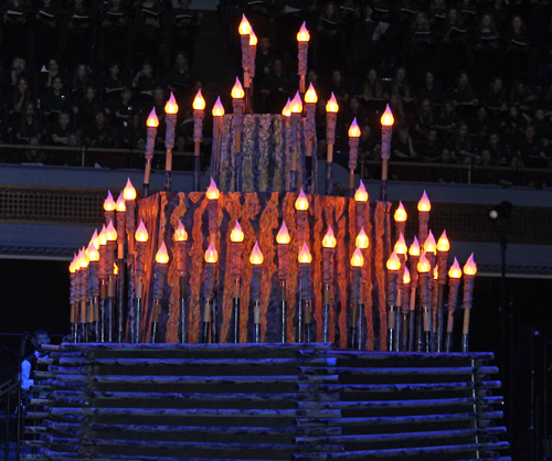 Lithuanian torches at song festival