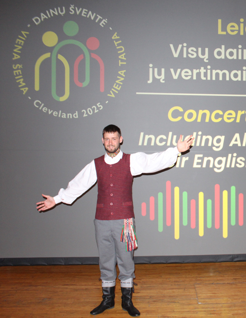 Lithuanian dancer posing
