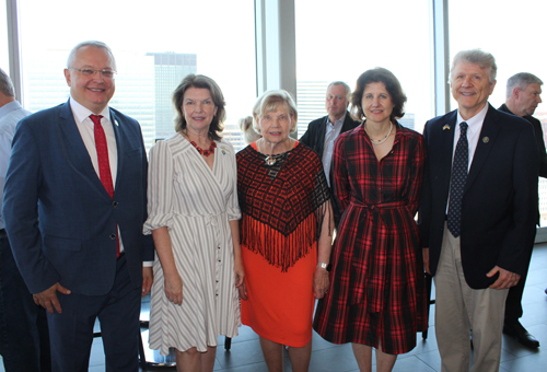 Lithuanian dignitaries at reception in Cleveland