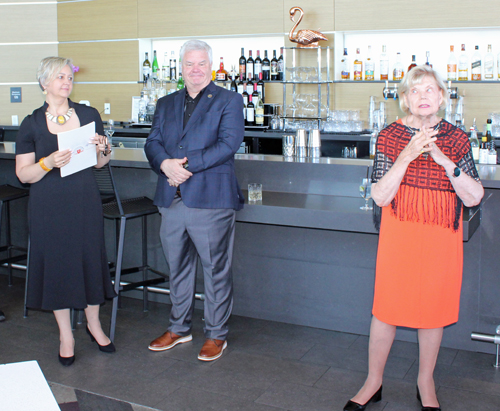 Lithuanian dignitaries at reception in Cleveland