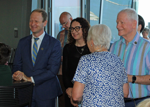 Lithuanian dignitaries at reception in Cleveland