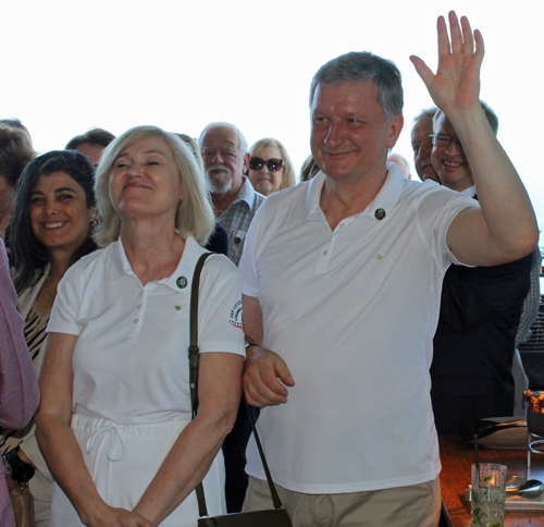 Lithuanian dignitaries at reception in Cleveland