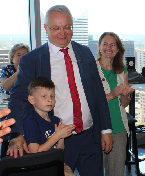 Lithuanian dignitaries at reception in Cleveland