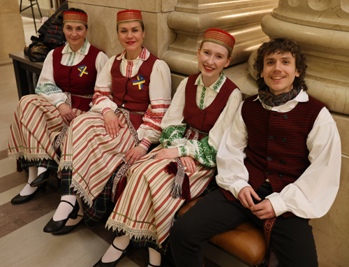 Members of the Lithuanian Folk Dance Group Svyturys