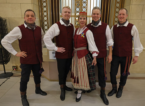 Members of the Lithuanian Folk Dance Group Svyturys