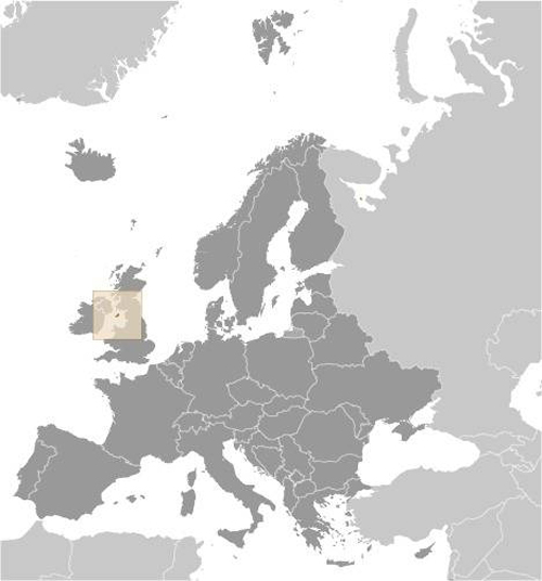 Locator Map of the Isle of Man