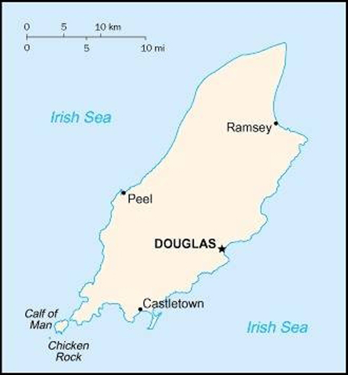 Map of the Isle of Man