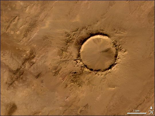 NASA image of Mauritania