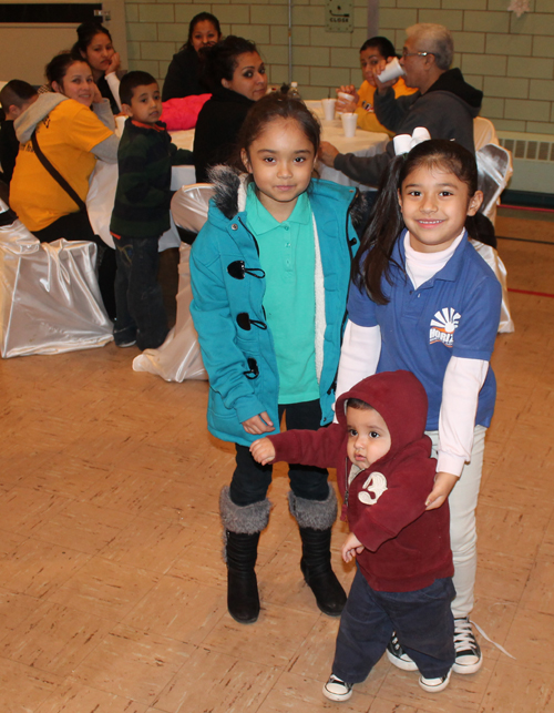 Young girls and boy at St Casimir