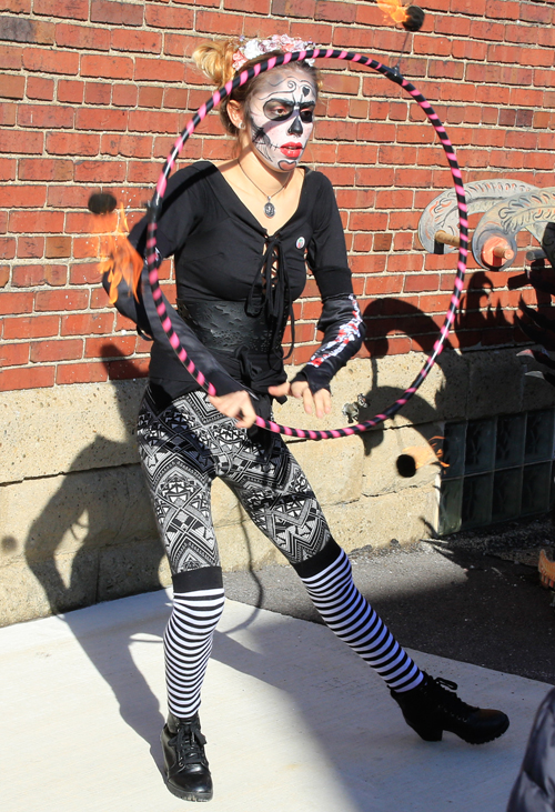Day of the Dead hula hoop dance in Cleveland