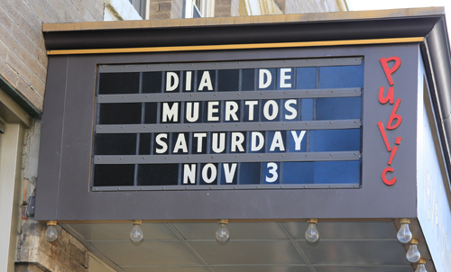 Day of the Dead sign in Cleveland