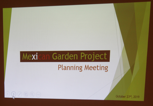 Mexican Cultural Garden planning slide