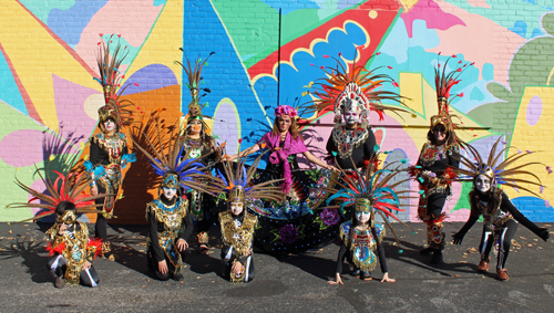 People in costumes and makeup at Day of the Dead in Cleveland 2022