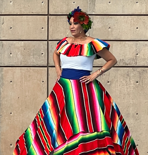 Colorful Mexican traditional dress - Mexican fashion in Cleveland