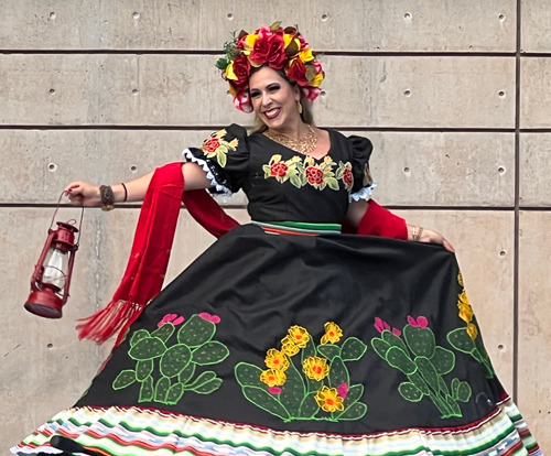 Colorful Mexican traditional dress - Mexican fashion in Cleveland