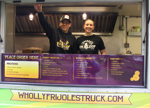 One of the many food trucks - Wholly Frijoles