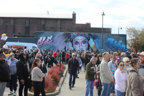 Crowd at Day of the Dead event