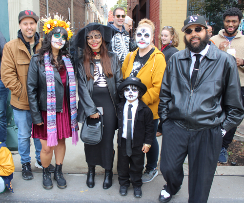 People dressed to celebrate Day of the Dead (Da de Muertos) in Cleveland