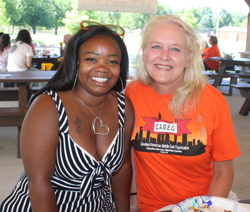 Candidate Shalira Taylor with CAMEO board member Gina Khulman