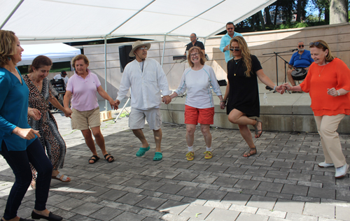 Dancing to Tony Mikhael band in Cultural Gardens