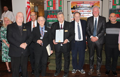 CAMEO Board members with proclamations from Dale Miller, Patrick Kelly and Chris Ronayne