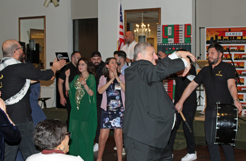 Traditional Dabke Dance and audience