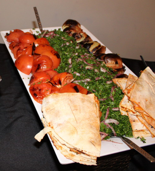 Middle Eastern food at CAMEO event prepared by Eastern Gate Catering